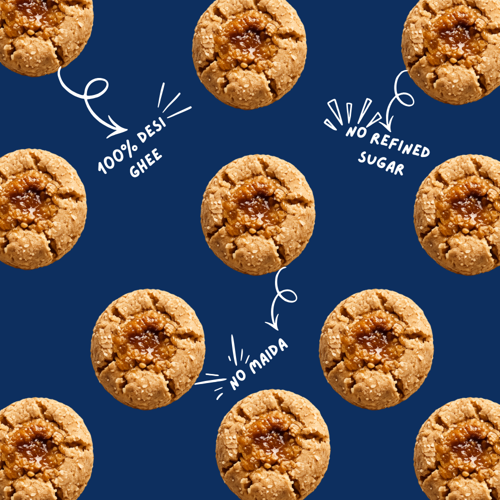 GUR ATTA BISCUITS - DESI GHEE