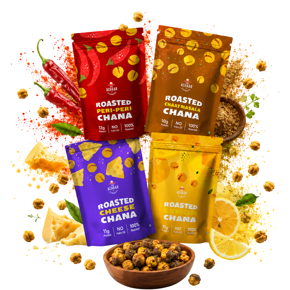 Roasted Chana Combo (Peri Peri, Cheese, Lemon & Chaat Masala)