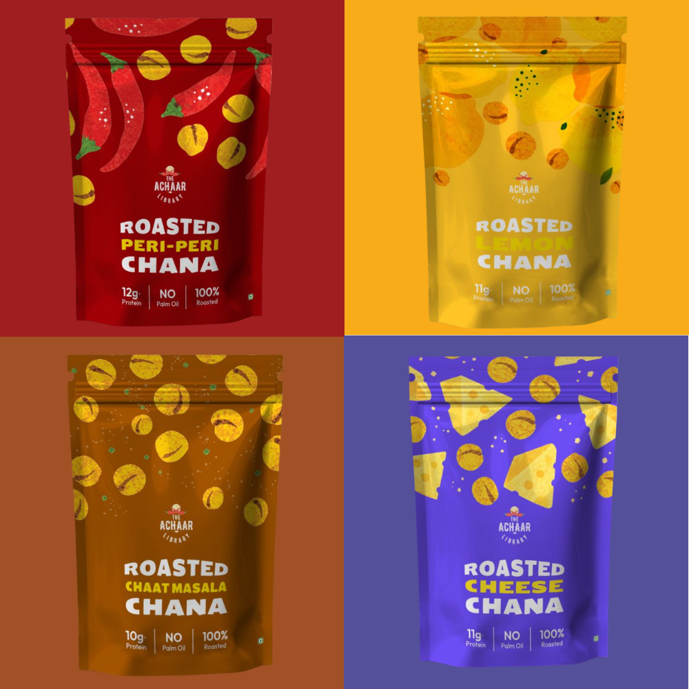 Roasted Chana Combo (Peri Peri, Cheese, Lemon & Chaat Masala)