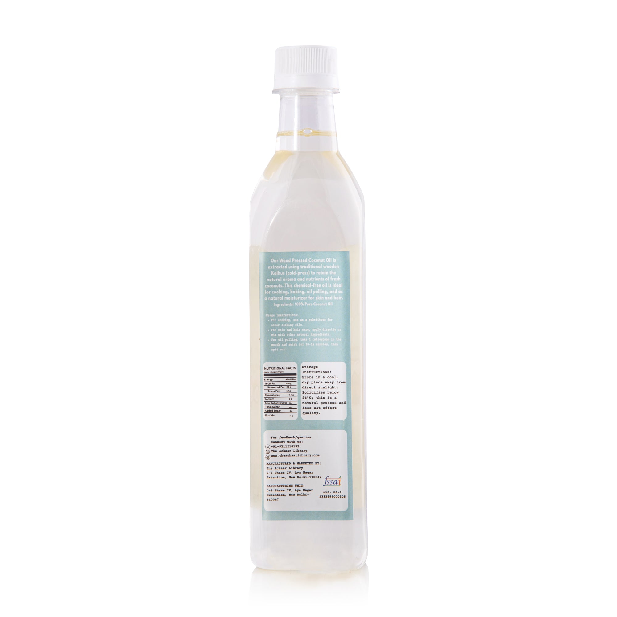 Wood Pressed Coconut Oil