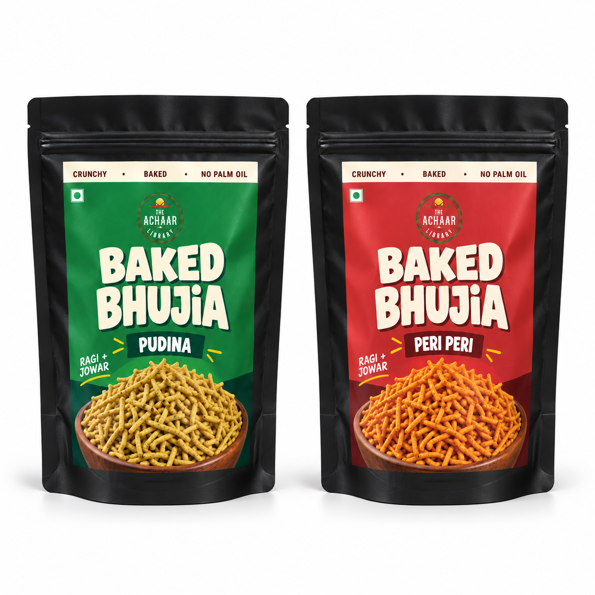 Baked Bhujia (Peri Peri & Pudina)