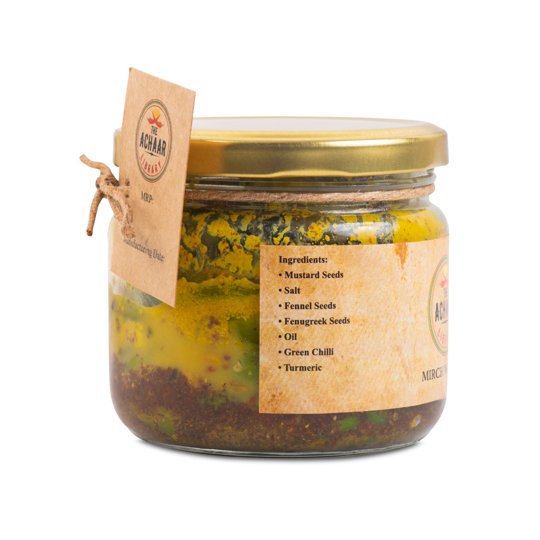 Hari Mirchi Ka Achar with Oil - The Achaar Library