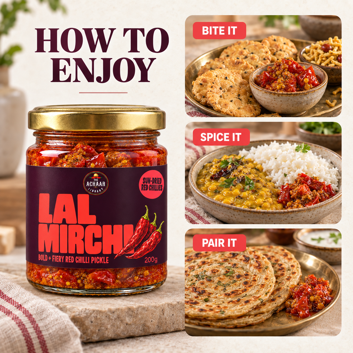 Red Chilli Pickle | Lal Mirch ka Achar - The Achaar Library