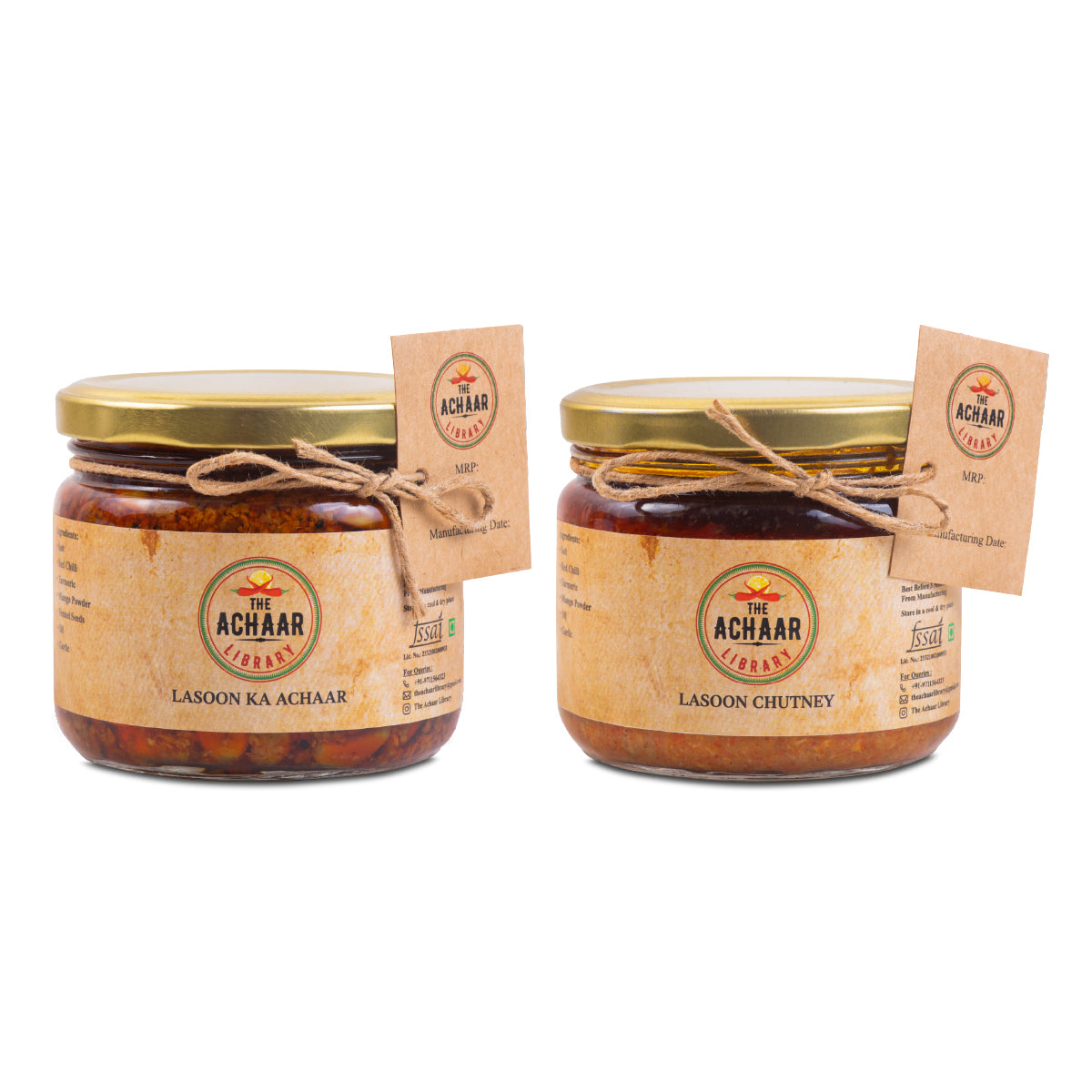 Lasoon Ka Achaar + Lasoon Chutney = The Achaar Library