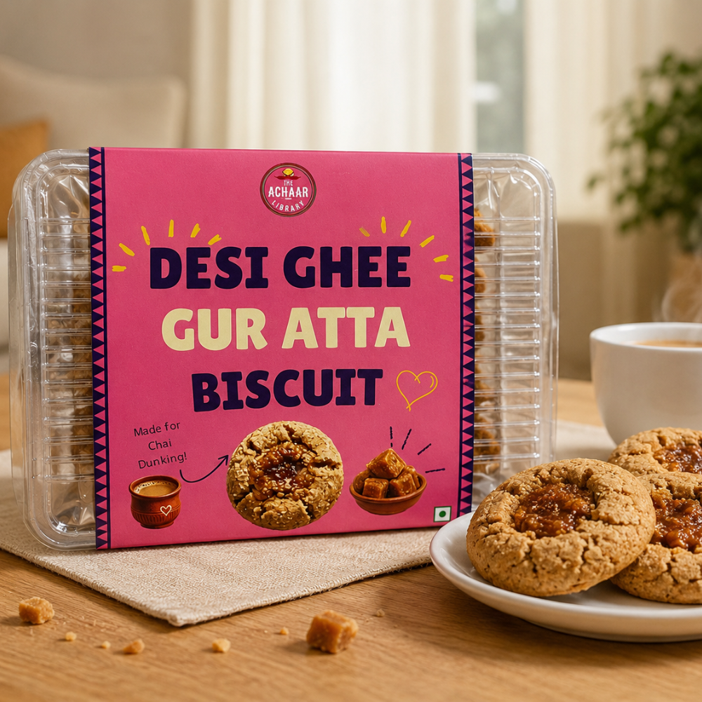 GUR ATTA BISCUITS - DESI GHEE
