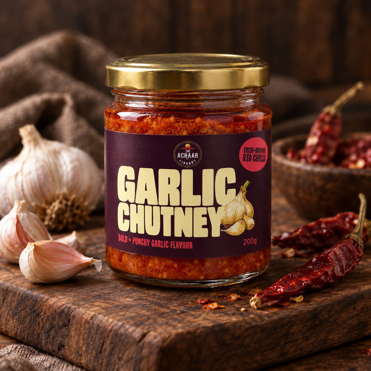 Garlic Chutney | Lehsun ki Chutney - The Achaar Library