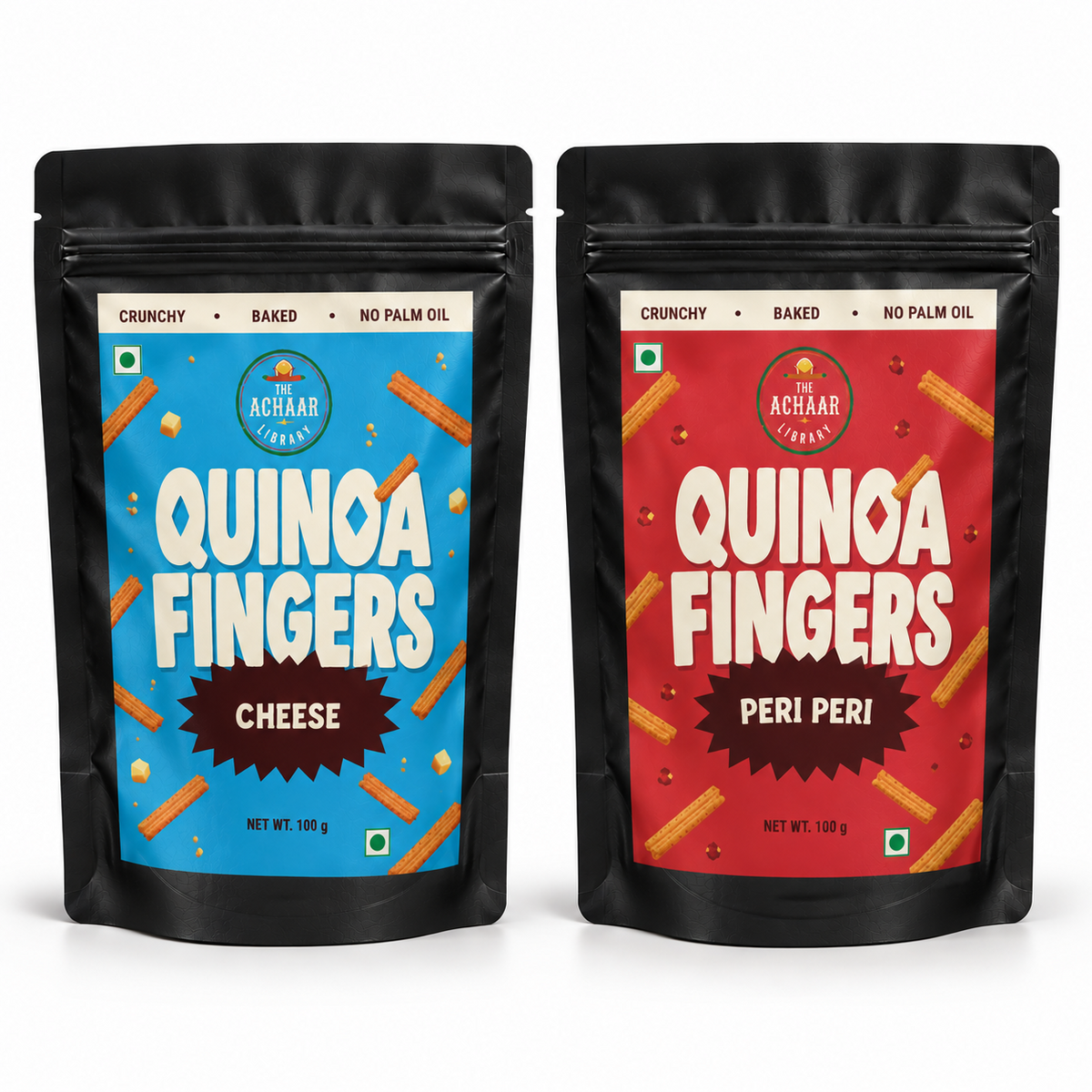 Baked Quinoa Fingers (Peri Peri & Cheese)